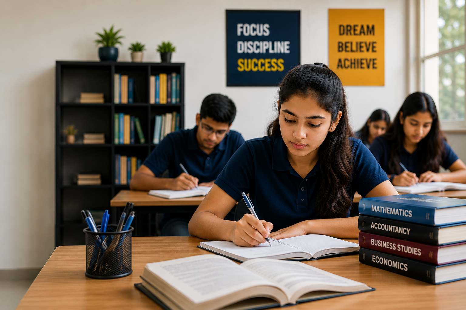Students studying at Chawla Classes coaching institute Uttam Nagar Delhi